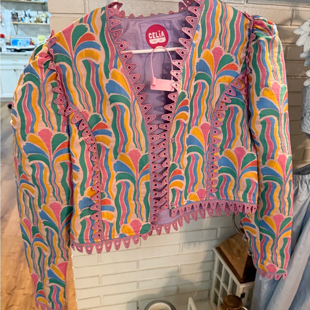 CeliaB Multicolor Patterned Jacket